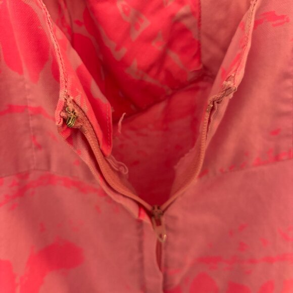 Vintage Otaheite Lahaina Hawaiian Maxi Dress Light and Bright Pink - Picture 6 of 10